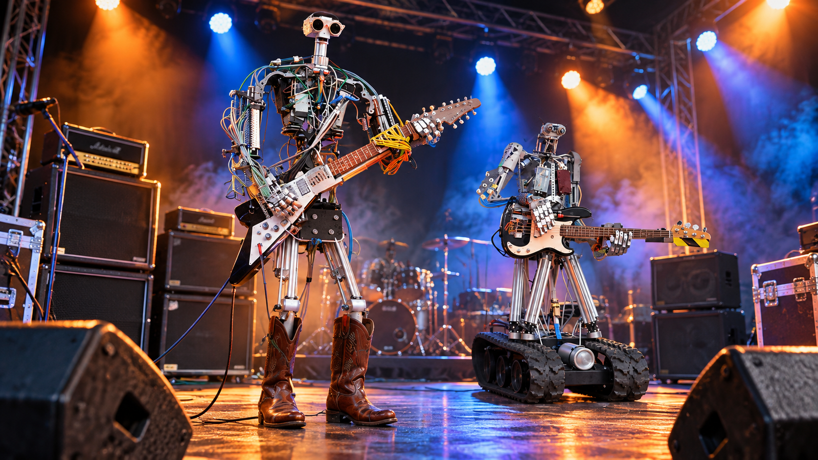 Хэви-метал-робо-группа Compressorhead
